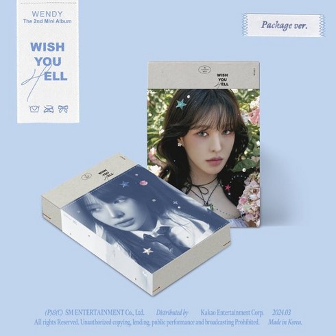 [CD] 웬디 (WENDY) - 미니앨범 2집 : Wish You Hell [Package Ver.] : 패키지 + 페이퍼 커버 1종 랜덤 + 포토북 + 엽...