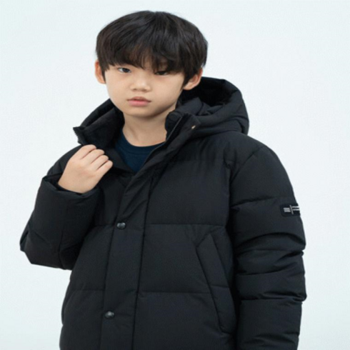 폴햄 키즈 폴햄키즈 공용 구스다운 롱패딩 점퍼 PKD4JP3010 BK