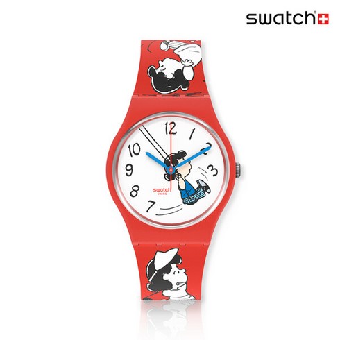 문스와치스누피 - 스와치 SWATCH PEANUTS 스누피 우레탄시계 SO28Z106