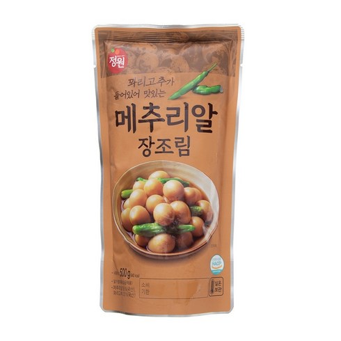 계란장조림 - 정원 메추리알 장조림, 500g, 10개