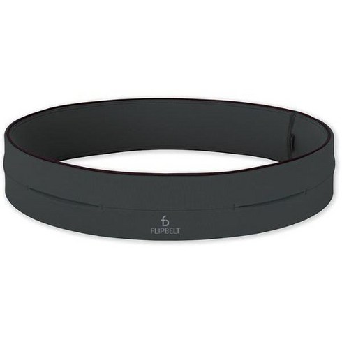 FlipBelt 클래식 러닝벨트 허리 스트랩 휴대폰 수납 스포츠 힙색, S, Carbon