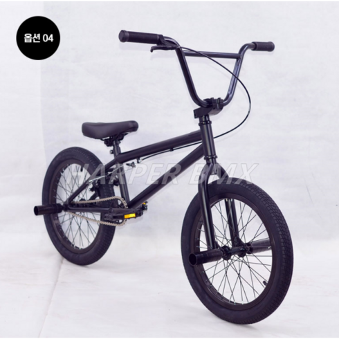 GTD 비엠엑스 BMX 자전거 18인치 묘기 익스트림 연습 입문용 스턴트 자전거, 04 올블랙