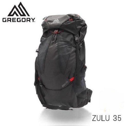 그레고리 줄루 35 리터 등산 배낭 백팩 GREGORY ZULU 블랙, M/L