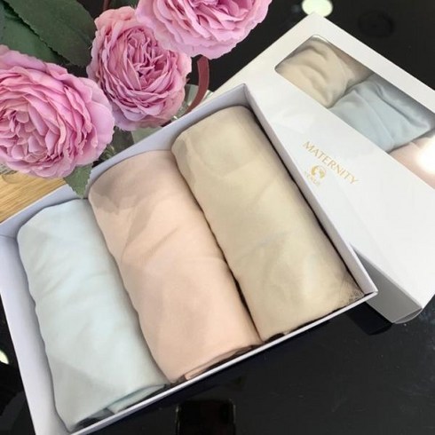 비너스 [동아구미 비너스] (3매입) 배를 덮어 편한 임산부 면 스판 팬티 임신 6021s