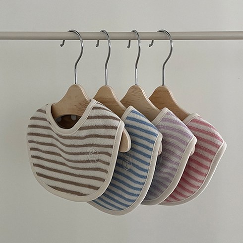 ett에트 테리빕 양면 스카프빕 아기턱받이 침받이 (4color), 1장, 베이지, 1개