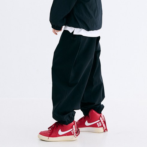 비에스래빗 2324 BSRABBIT WORK STRETCH 3L SUPER WIDE JOGGER PANTS BLACK 스노우 보드복 팬츠