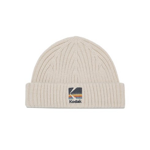 KODAK 레인보우 로고 숏 비니 IVORY RAINBOW LOGO SHORT BEANIE