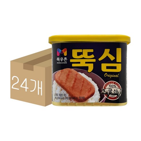 목우촌 뚝심 오리지널 340g 24개