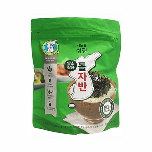 성경김자반 - 성경식품 함초 칼슘 돌자반, 6개, 150g