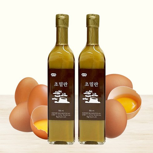 초산정 초밀란 500ml/칼슘 미네랄/유정란 오곡명초 난각 칼슘 이온화/발효식초/전통식초/한상준식초, 2개, 500ml