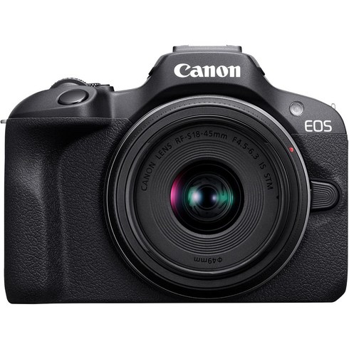 2023년 가성비 최고 전문가용미러리스 - Canon EOS R100 RF-S18-45mm F4.5-6.3은 STM RF-S55-210mm F5-7.1은 렌즈 키트 미러리스 카메라 RF 마운트 24.1MP 연속 촬영 풀 H, [01] R100 18-45mm