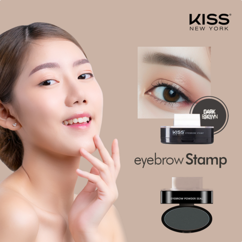 키스뉴욕 눈썹 도장 아이브로우 스탬프 6g 다크그레이 일반형, 1개