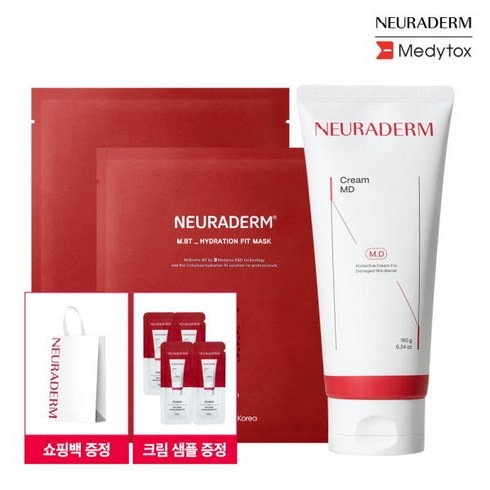 크림 MD 180g - [뉴라덤]단독 [메디톡스 뉴라덤] 크림 MD 단독기획세트 (180g+하이드레이, 1개, 180g