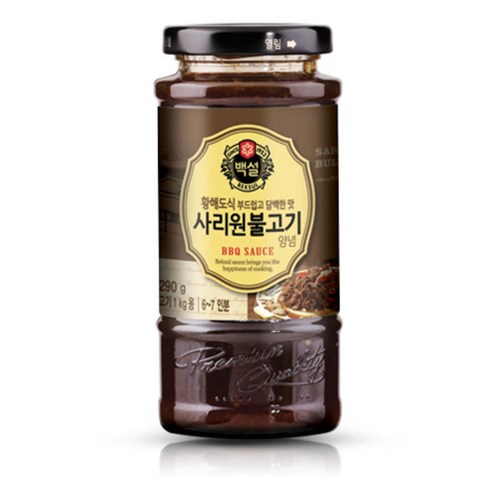 백설 사리원 불고기 양념, 290g, 3개