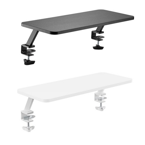 [엘디엘 마운트] 클램프형 모니터 받침대 다용도 모니터선반(블랙/화이트/650mm), 1개, 블랙
