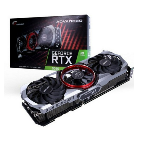 3090 - 컬러풀 iGAME 지포스 RTX 3090 Advanced OC D6X 24GB 그래픽카드 (웨이코스)