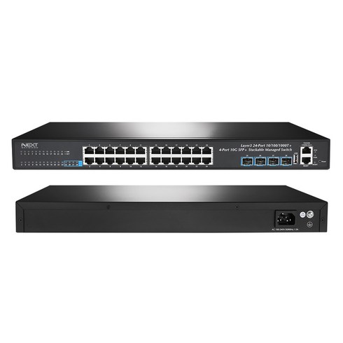 넥스트 NEXT-4028L3-10G L3 24포트 기가 POE 10G 4SFP 스위칭허브