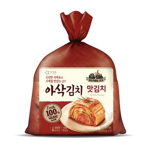 아워홈 아삭김치 맛김치 1.6kg, 1개