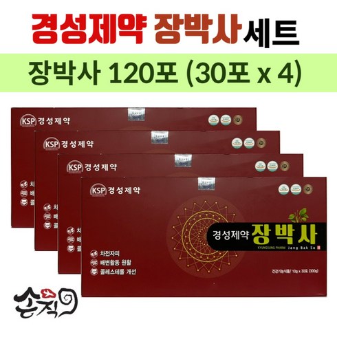 경성제약 장박사 120포 장건강 숙변 쾌변 대장, 300g, 4개