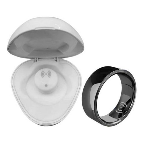 혈압반지 - 남녀공용 스마트 링 스텝 트래커 블루투스 호환 온도계 혈압 심박수 모니터 안드로이드 IOS SR200, 3) Black 22