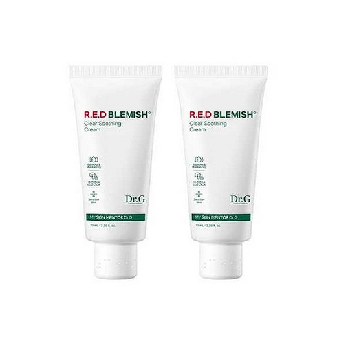 닥터지 레드 블레미쉬 클리어 수딩 크림 70ml (튜브형) X 2개, 2통