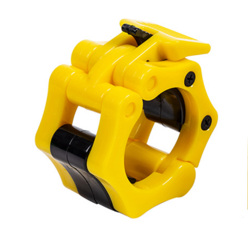 희우스포츠 마구리 락조 원판 바벨 고정 조임쇠 풀림방지 중량경량원판용 5cm 3cm 2.8cm 2.5cm, 옐로우