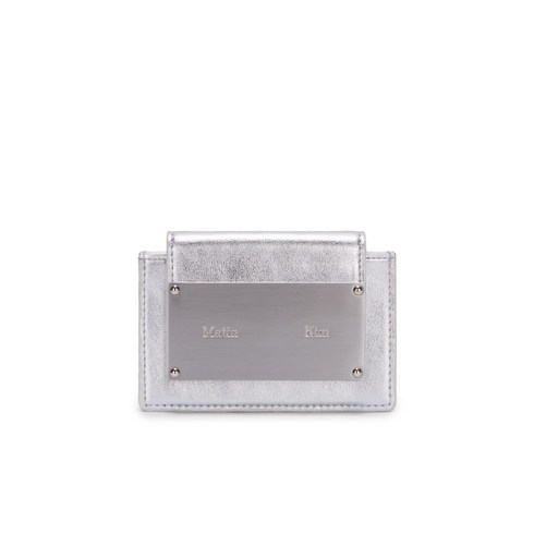 국내매장판 마뗑킴 아코디언 카드지갑 ACCORDION WALLET IN SILVER