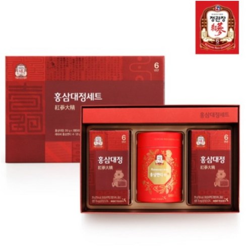 2023년 가성비 최고 홍삼대정 선물세트 - 정관장 홍삼대정세트(홍삼대정 250g*2병 + 홍삼캔디 120g)