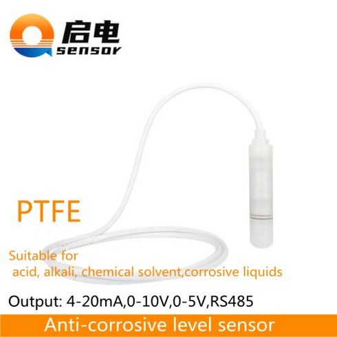 Alkali Revel 6 - 알칼리 액체 변환기 방지 레벨 레벨 부식 해수 및 DC1236V PTFE 산 액체 420mA 센서, 6) 2m range 5m cable  010V out, 1개