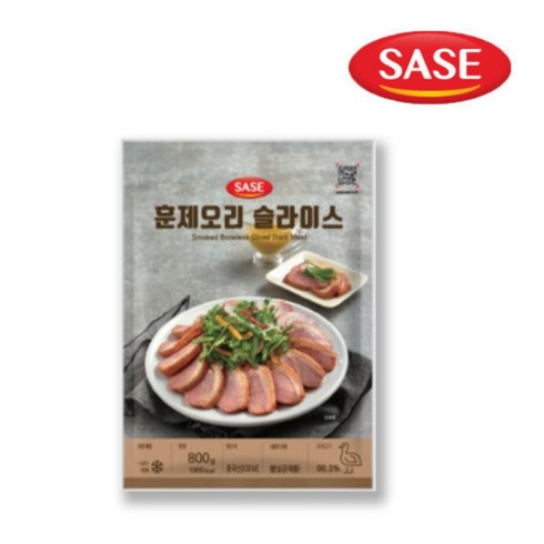 사조 숙성 훈제오리 180gX10팩 - 사세 훈제 오리 슬라이스, 800g, 10개