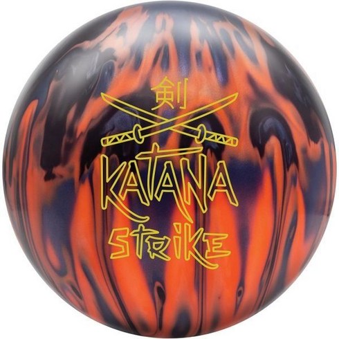 Bowlerstore Products Radical 사전 드릴 카타나 스트라이크 볼링공 - 블랙/오렌지/스모크 하이브리드 7.3kg(16파운드)110914