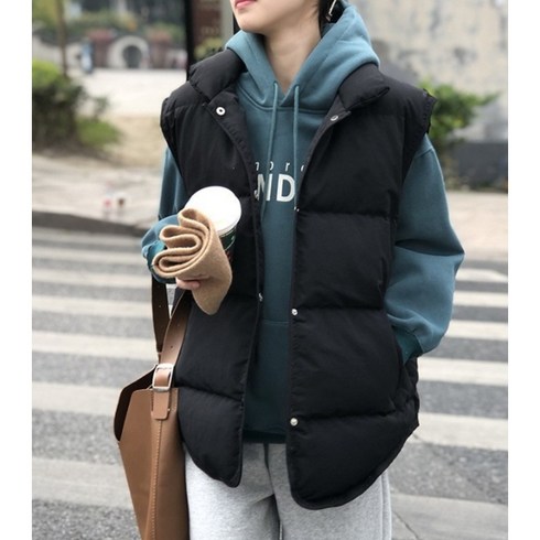 엘칸느 따뜻한 패딩조끼 3컬러