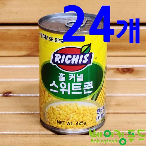 동서리치스 홀 커널 스위트콘 (425g x 24개) 옥수수캔, 425g, 24개