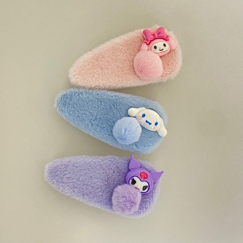 산리오 헤어핀 키즈 유아 아동 여아 머리핀 딱핀