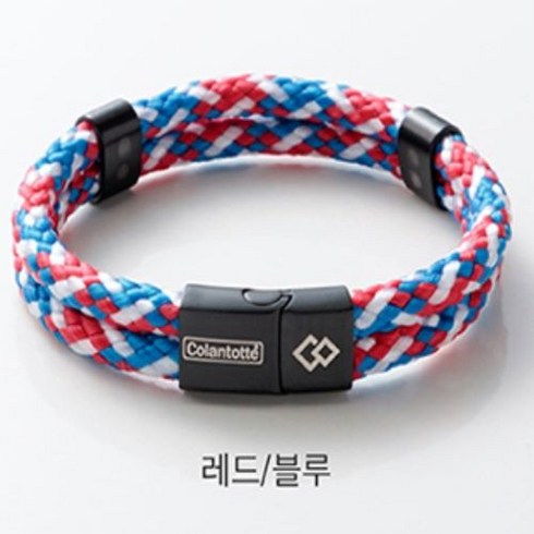 스포츠팔찌 콜란토테 루프 아무(LOOP AMU) 건강팔찌, 레드/블루 L 사이즈