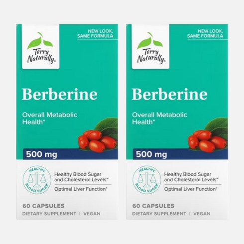 테리내추럴리 베르베린 MetX 500mg 60정 2개 Berberine 메트엑스