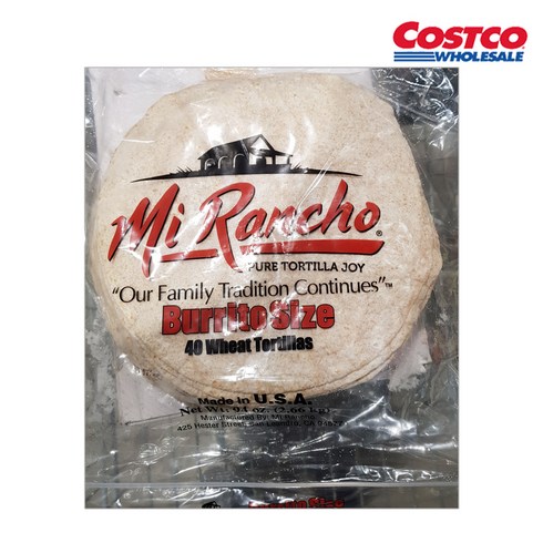 MI RANCHO 통밀 또띠아 40장, 2.66kg, 1개