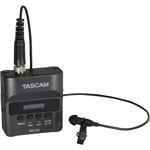 TASCAM (태스컴) DR-10L 핀 마이크 레코더 블랙 Youtube 음성 수록 인터넷 전송 팟 캐스트 동영상 촬영 Vlog 수록용, 상세페이지 참조, 상세페이지 참조