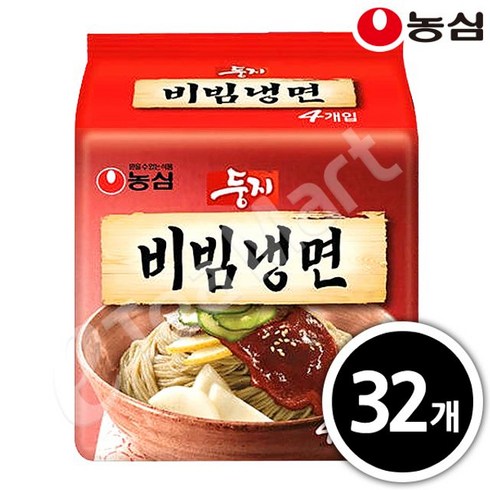 농심 둥지냉면 비빔냉면 162g x 32봉