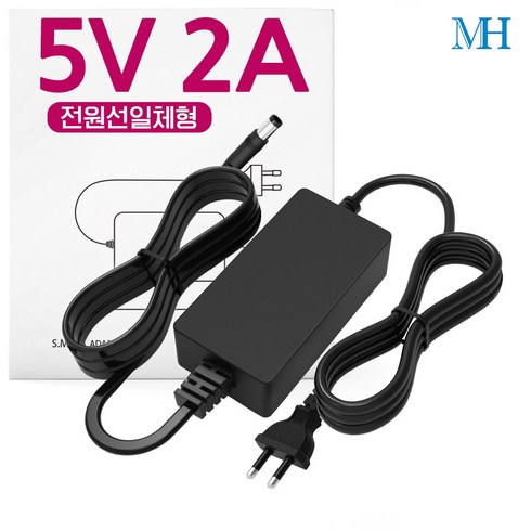 명호전자 5V 아답터 1A 2A 3A 4A 5A 6A 직류전원장치 DC 5V어댑터, MH03_5V 2A 전원선 일체형