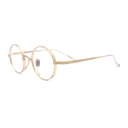 아이옵틱스 10518 45SIZE GOLD 안경 티타늄 안경 가메만넨모양 고도수 안경 EYEOPTICS 안경