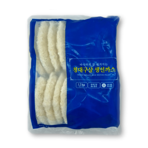 가시제거연구소 생선까스 3팩 총 1.95kg  레몬 타타르소스 500g - 태종 청대구살 생선까스/업소용 생선까스 1.2kg(60gx20개), 1.2kg, 1개