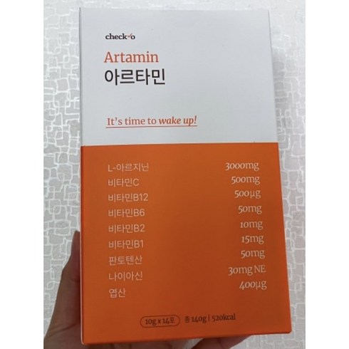 [정품] 체크오 아르타민 L 아르기닌 1BOX 10g x 14포 / 체크오아르타민 체크오아르기닌 아르타민L 활력 비타민 활력비타민, 1박스, 1개