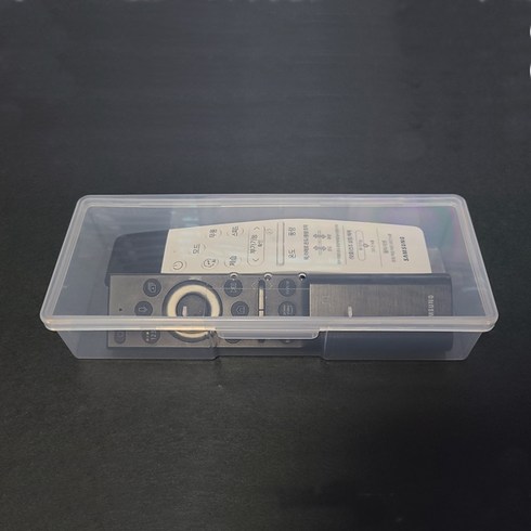 더블슬릿 휴대용 투명 플라스틱 케이스 (3개입) 수납 보관함 19x7.5x3.8cm, 3개