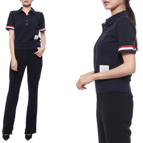 FJP078A J0067 415 - 노벨라 [톰브라운] 23SS 여성 반팔티셔츠 FJP078A J0067 415 23S