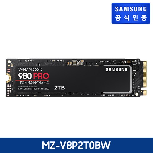 삼성전자 980 PRO NVME M.2 SSD, MZ-V8P2T0BW, 2TB