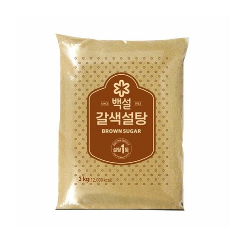 백설갈색설탕 - 백설 갈색설탕, 3kg, 2개