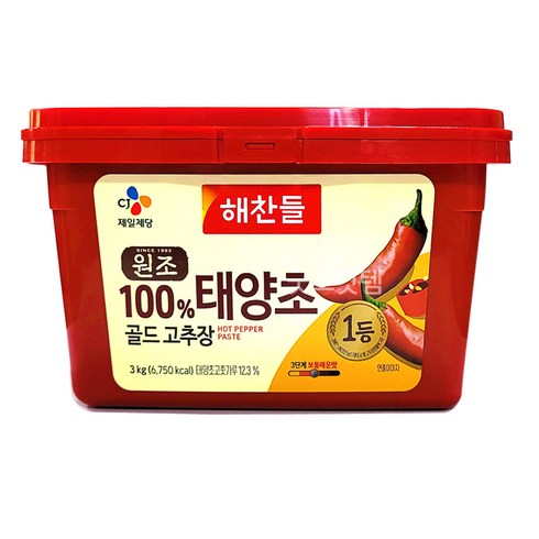 원조 - 해찬들 원조 태양초 고추장 3kg, 1개