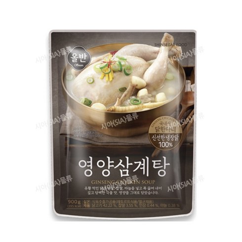 올반삼계탕 - 올반 삼계탕 정, 900g, 2개