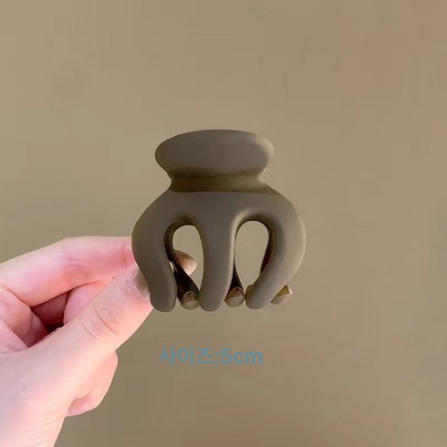 블랙 아크릴 뒤통수 높은 포니테일 호박 그립감 머리핀 샤크 머리핀71951